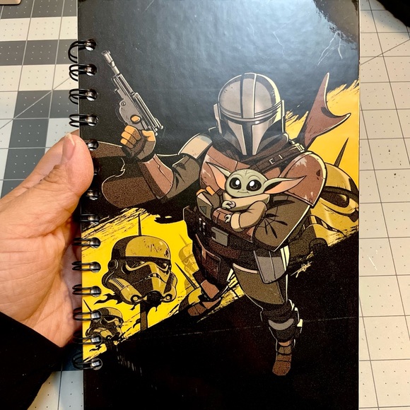 Hand Crafted Office Mandalorian Baby Yoda Notebook 8 Sheets Poshmark